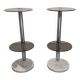 Pair of side tables or end tables Space Age, France circa 1970.