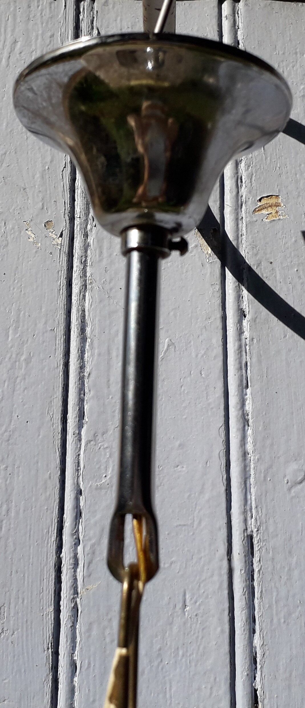 70s smoked glass chandelier