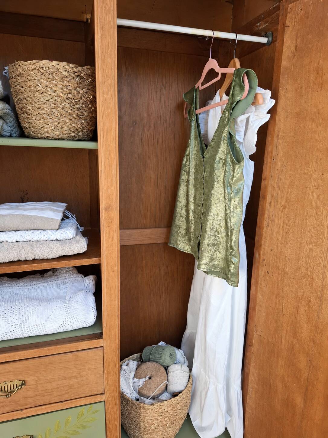 Dressed wardrobe