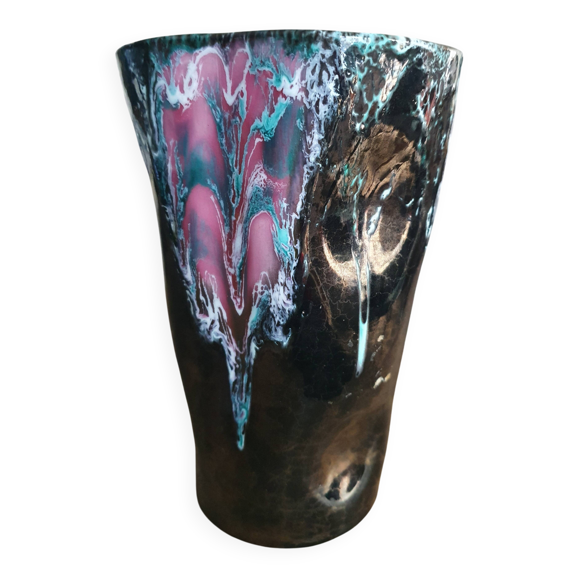 Vase Vallauris irisé