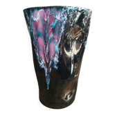 Iridescent Vallauris vase