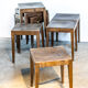 Lot de dix tabourets Baumann