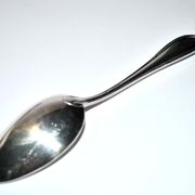 Series of 6 vintage table spoons in silver metal deetjen 100 soup 21.5cm