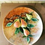 Grand plat en barbotine