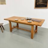 2m solid elm farmhouse table