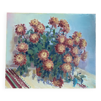 Chrysanthemums Painting