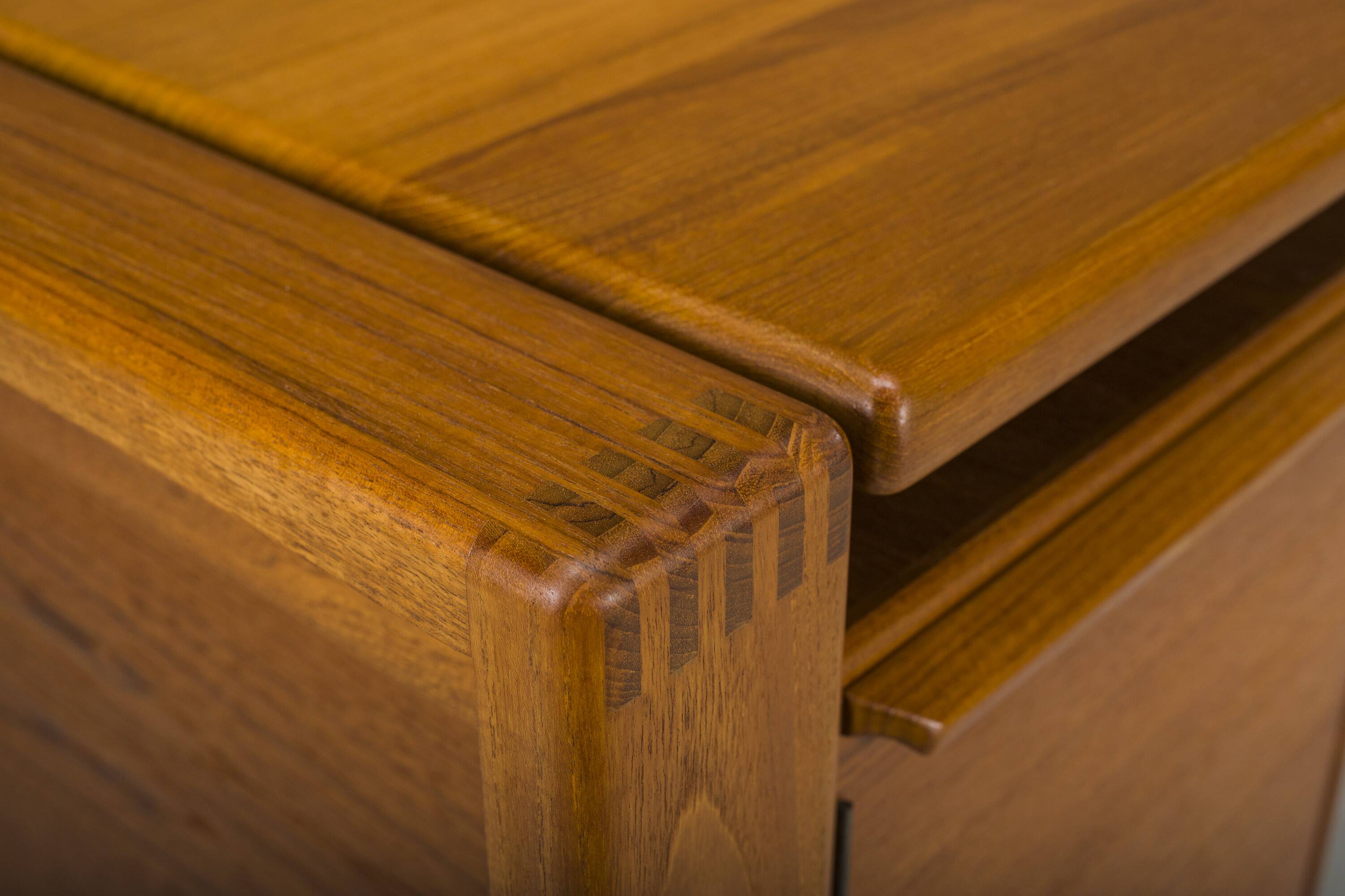 Mid-Century Teak Freestanding Desk from Gv Møbler, 1960s