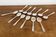 12 silver metal ice spoons, Ercuis
