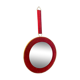 Round velvet mirror