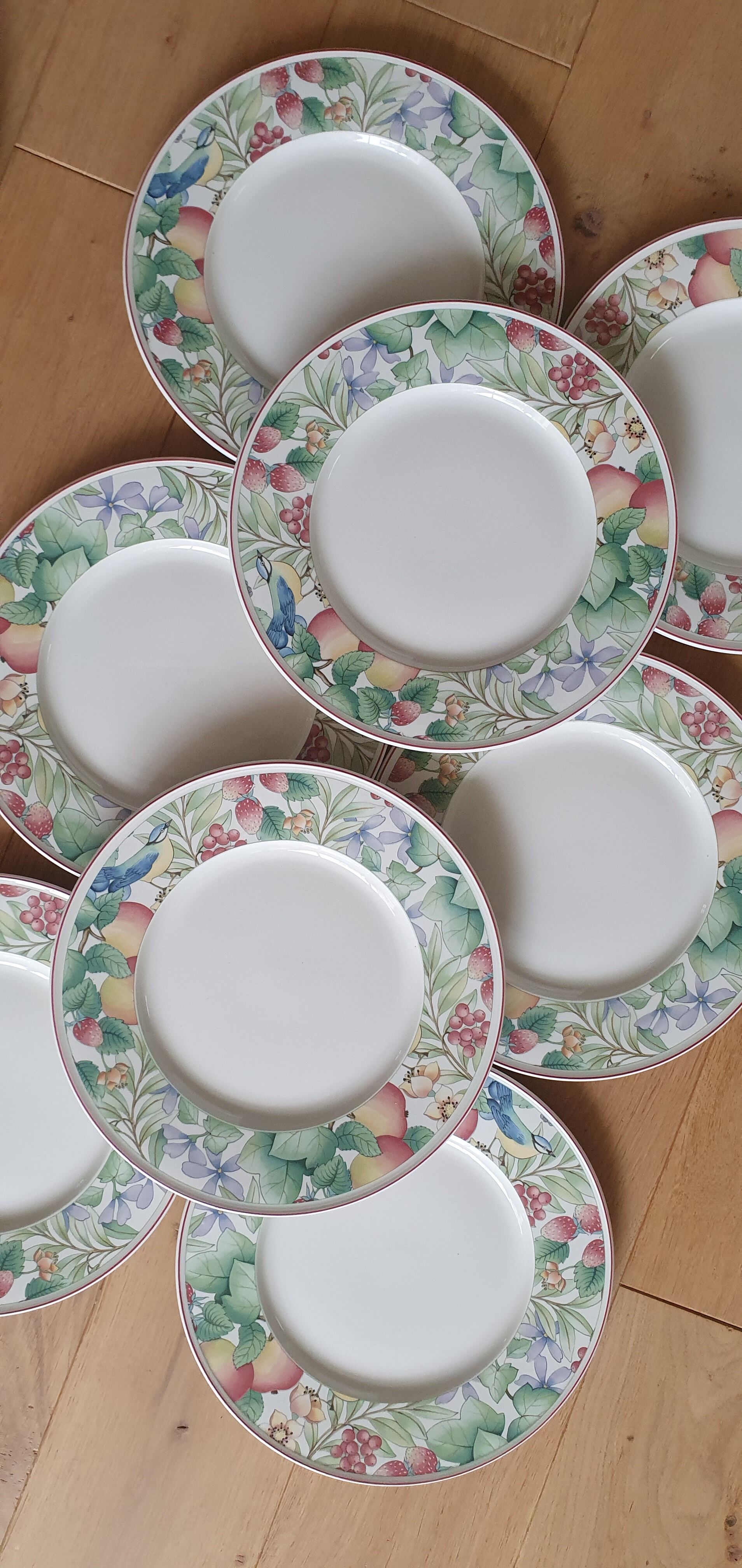 8 Villeroy and Boch Catalina plates