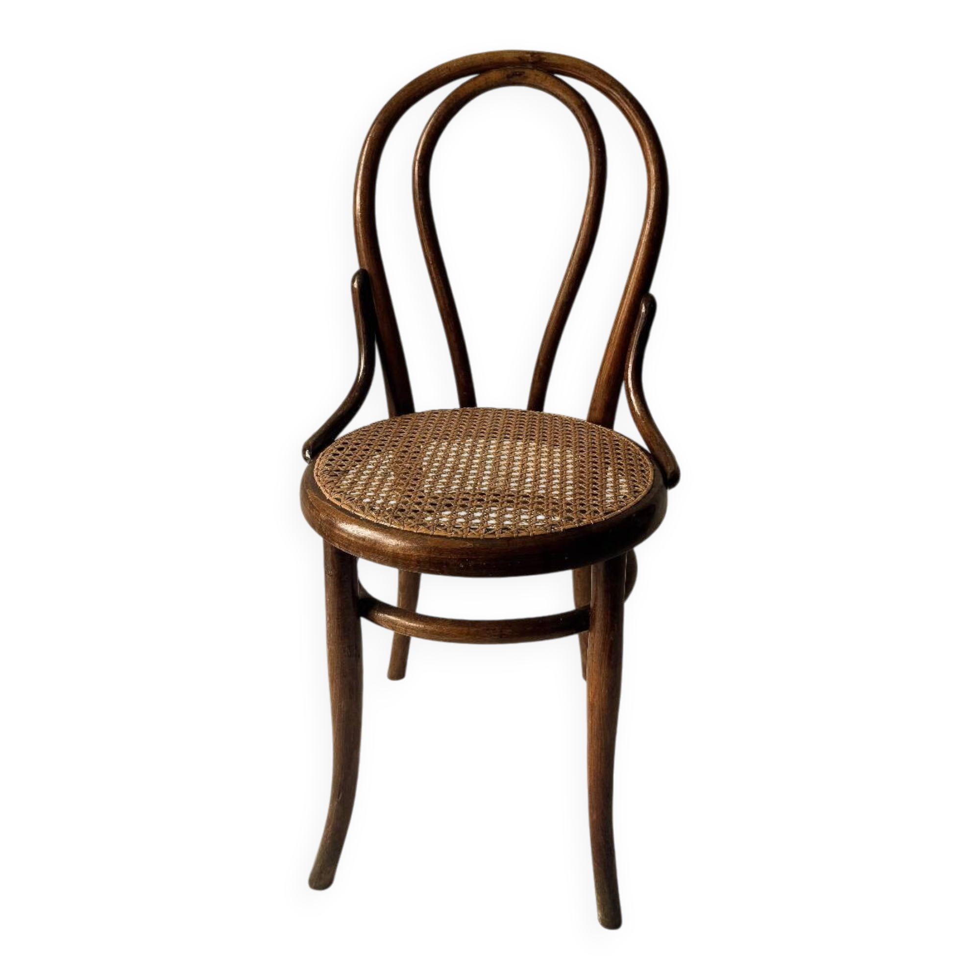 Bistro chair with caned seat, Thonet type