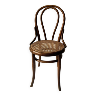 Bistro chair with caned seat, Thonet type