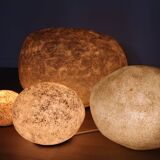 Set of 4 “Dora” model rock lamps by André Cazenave for Atelier A, 1960