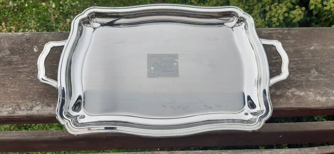 8 ice cream cups and stainless steel tray Jean Couzon