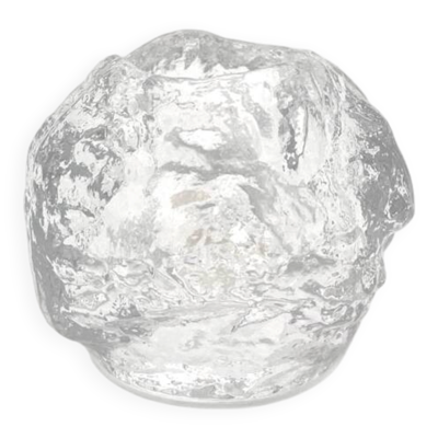 Photophore Snowball vintage Kosta Boda par Ann Wärff