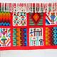 Vintage Berber Kilim, traditional wall tapestry from the popular art of Gafsa