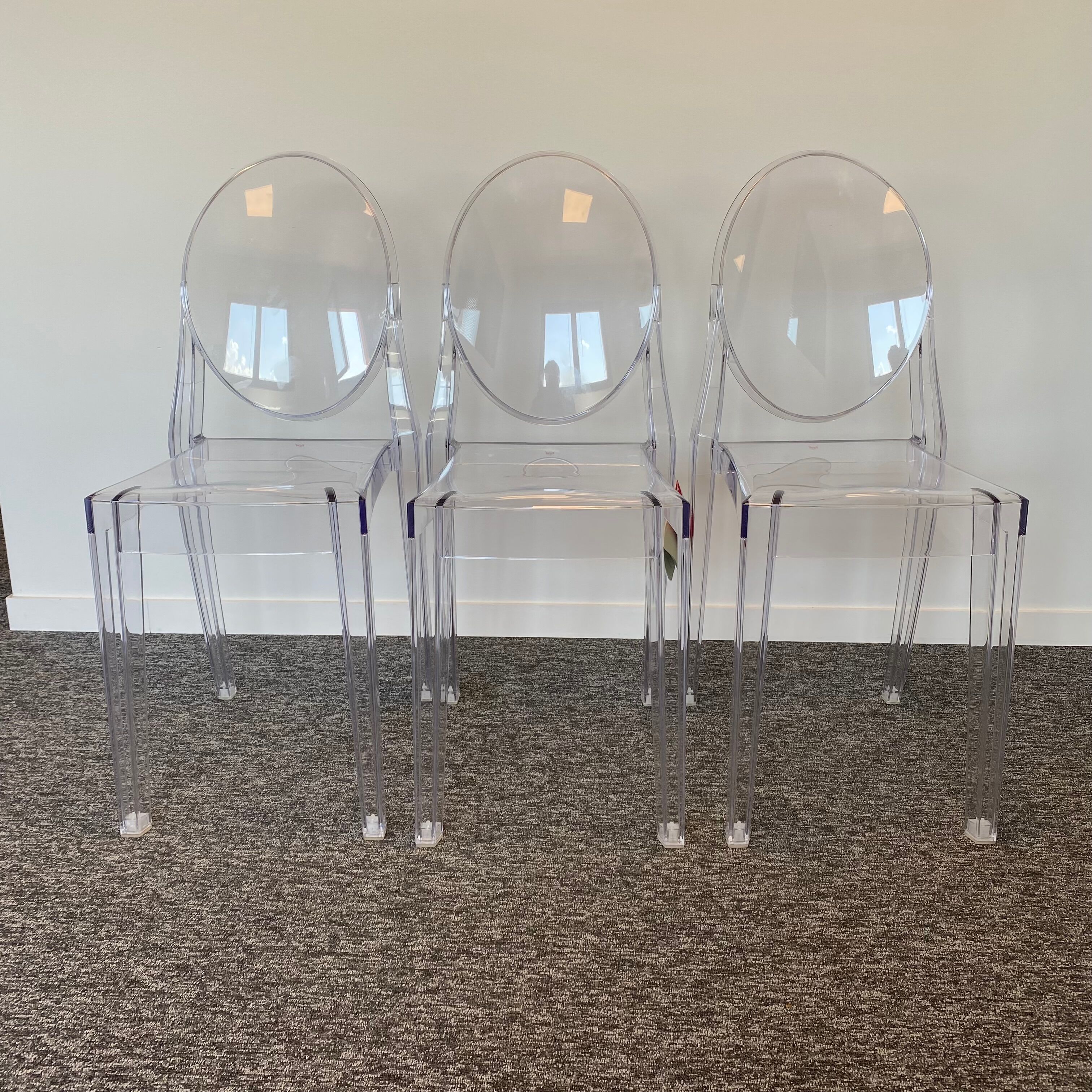 Set of 3 Victoria Ghost by Philippe Starck - Kartell