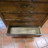 Louis Philippe style chest of drawers in walnut