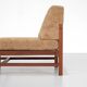 Wooden armchair covered in fabric, Italy, 1960s.