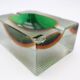 Sommerso Murano Glass Ashtray by Flavio Poli for Seguso, Italy, 1960s