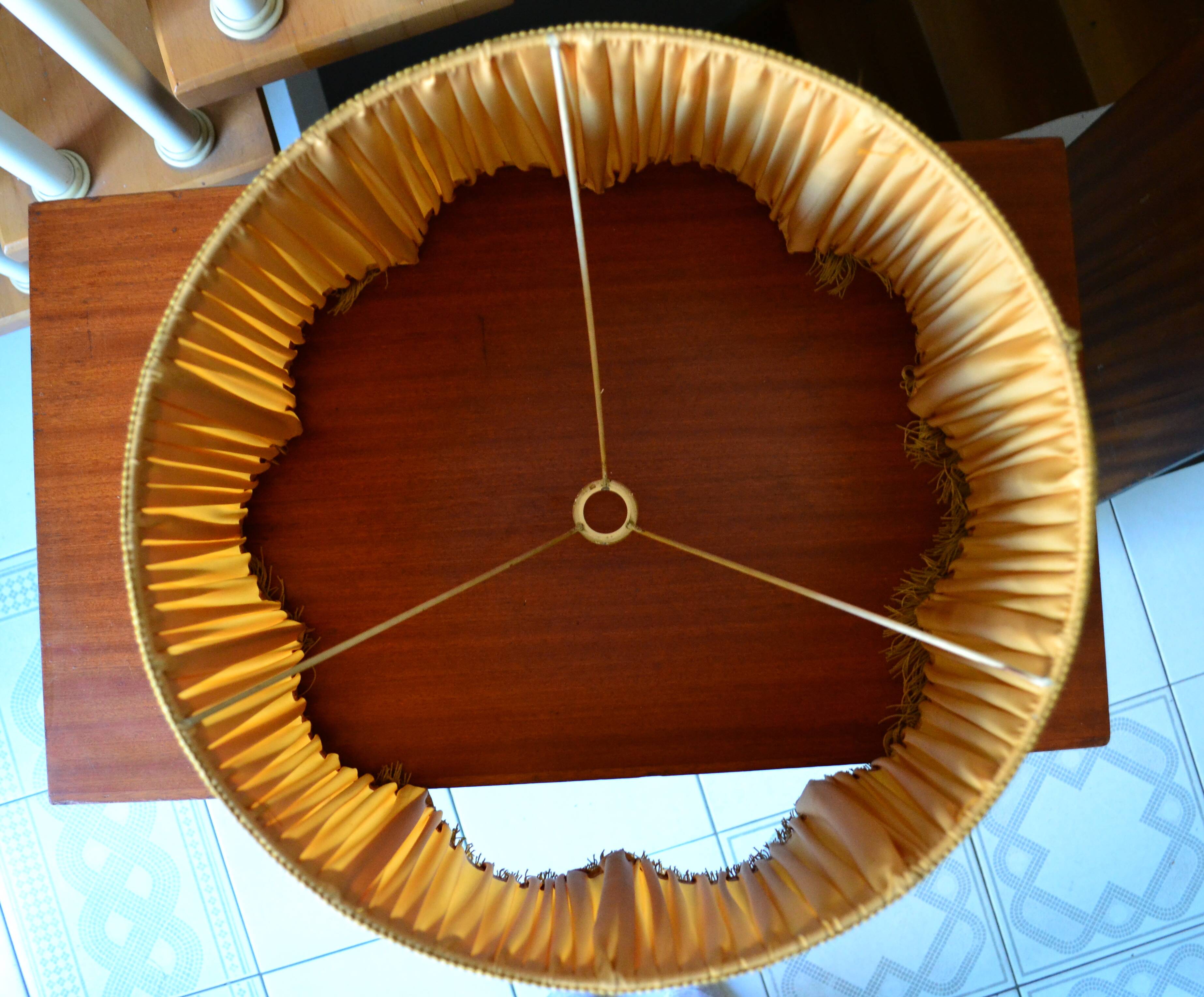 Vintage 60s fringed lampshade