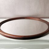 Vintage oval mirror from the 70s 45x35cm