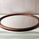 Vintage oval mirror from the 70s 45x35cm