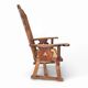 High back / monastery / rush seat armchair 1950s