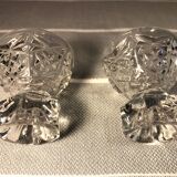 Vintage crystal shells in cut glass