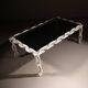 Brutalist Chain Link Coffee Table with Smoked Glass | France 1970s