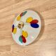 LARGE GLASS WALL LIGHT SCANDINAVIAN DESIGN 1950.