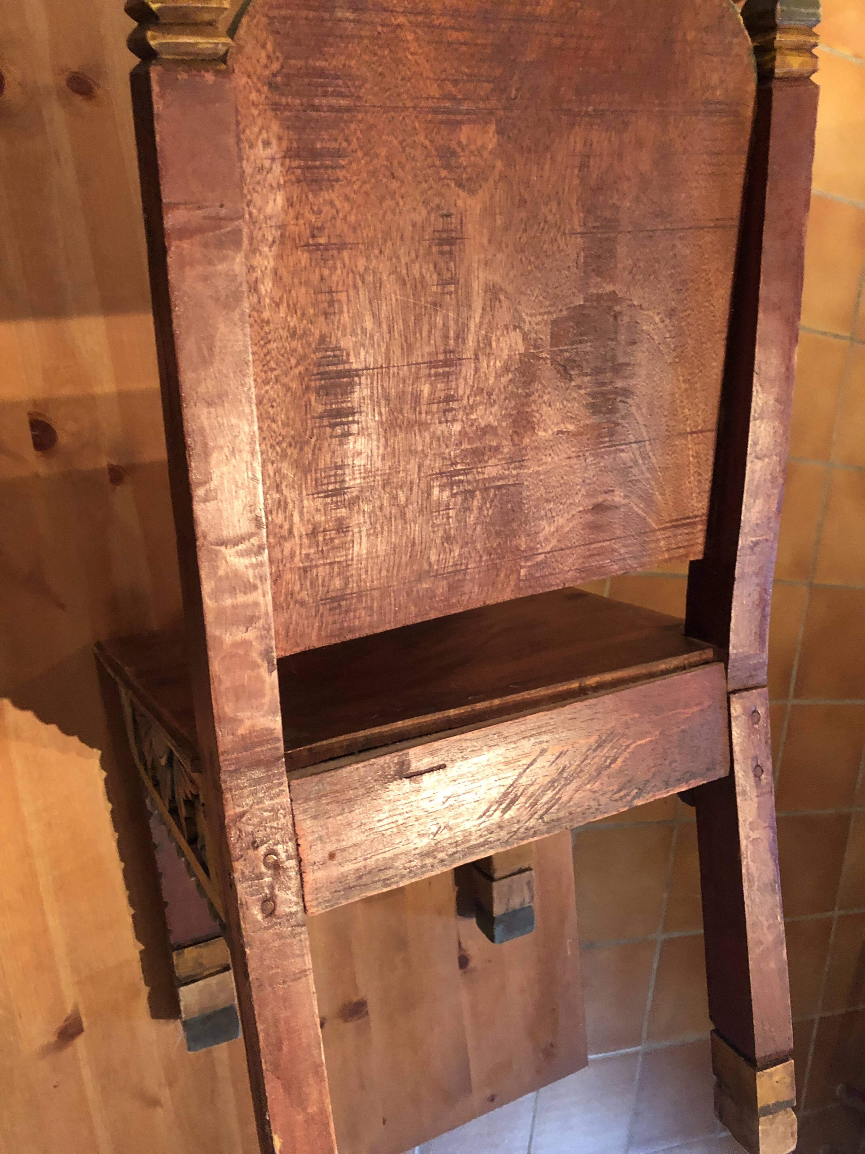 Hand-carved artisan chair – Ethnic / Bohemian style