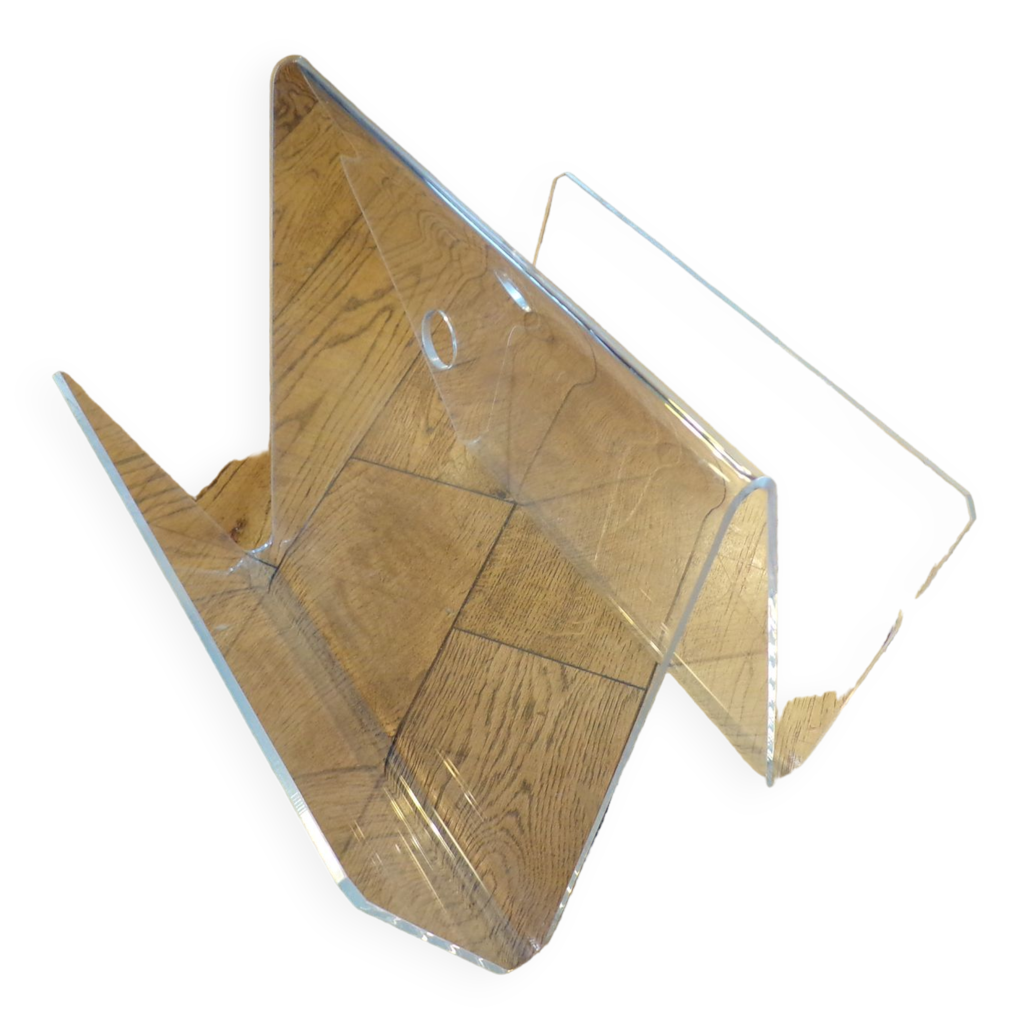 1980 plexiglass magazine holder