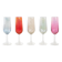 Set of coloured wine glasses, 1960s, made in Czechoslovakia
