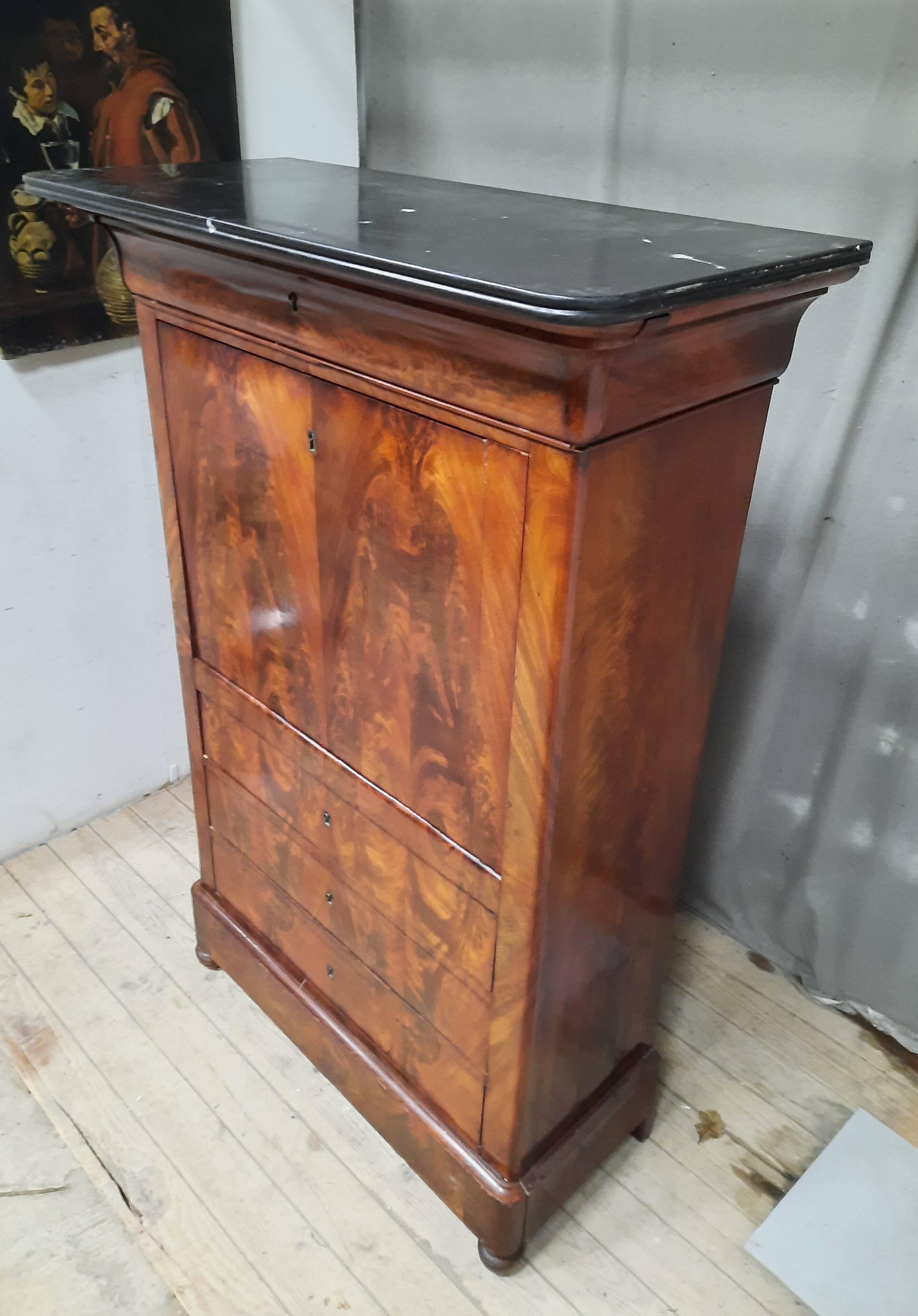 Louis Philippe mahogany secretary