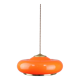 Suspension en laiton orange et plexiglas space age années 70
