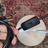 Lampe de Bureau Vintage Chrome & Aluminium – Design 70s – Réglable