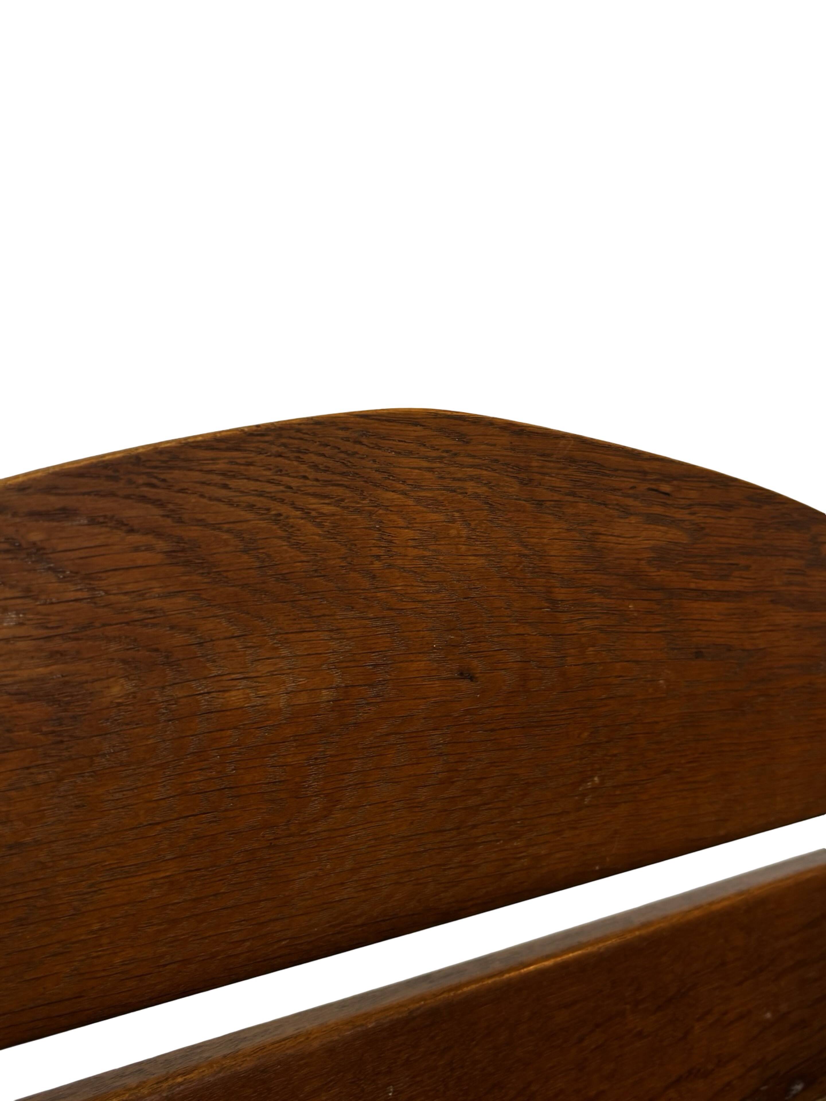 Art Deco Oak compact bookcase minimalist design