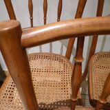Set of six bistro chairs