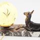 Lampe biche art déco