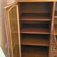 Wooden sideboard with 5 doors and 3 drawers, 2 glass doors.