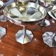 Coupe à champagne art déco en métal argenté x 12