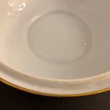Porcelain tureen of Limoges Bernardaud, gilded Greek decoration, twentieth century