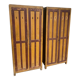 Paire de vestiaire d’usine bois