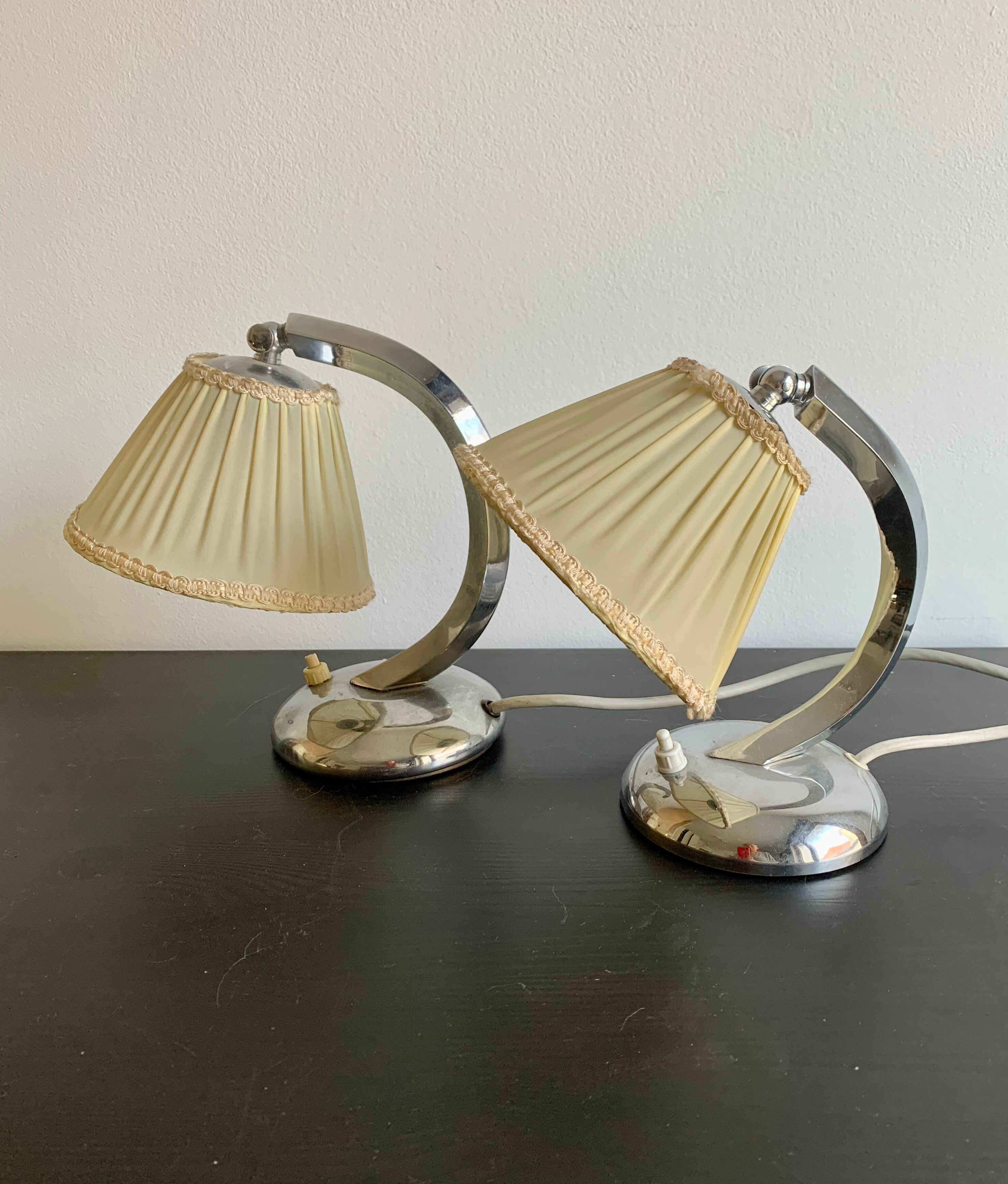 Pair of bedside lamps, Germany, 1960