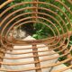 Rattan basket chair from the 60s