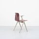 Vintage Galvanitas S22 Mahogany and Beige Chair with Armrests
