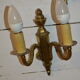 Paire d'appliques style Louis XVI en bronze