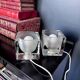 Pair of "Ice cube" glass lamps - 1970.