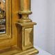 Table console victorienne en bois doré avec miroir et plateau en marbre, Autriche 1880s